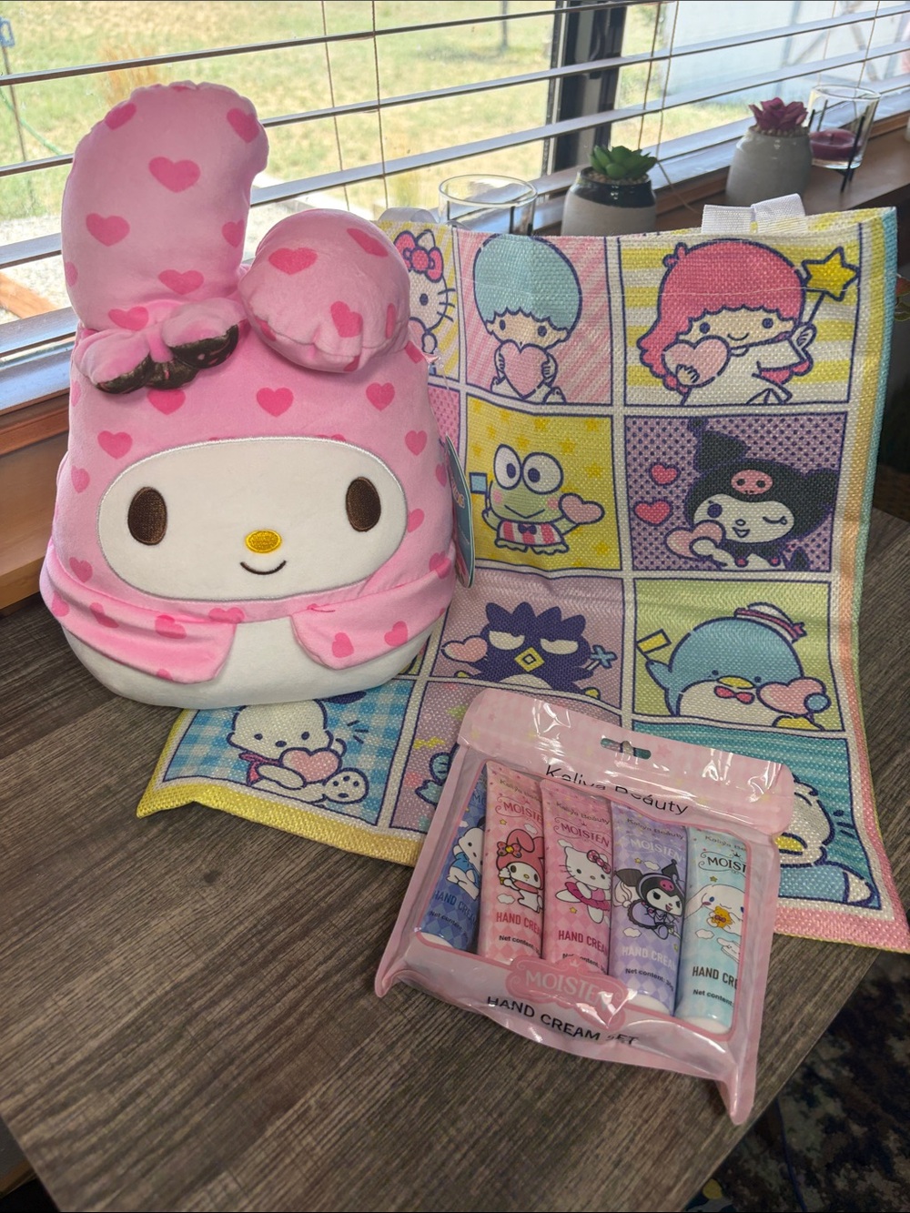 Sanrio Pink My Melody Squishmallow with Tote & Hand Cream Set